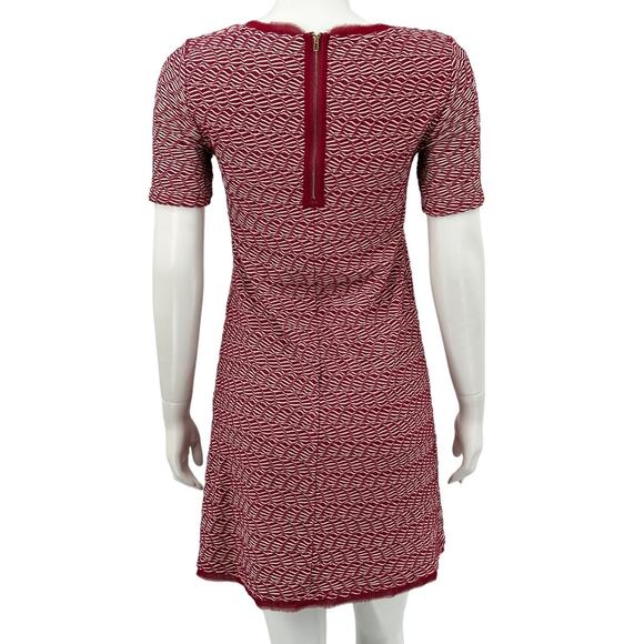Maeve Anthropologie Dress Womens XS Red Dora Textured Mini Holiday Date Nite - Picture 5 of 9